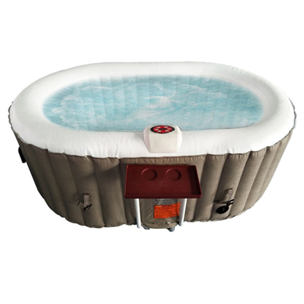 ALEKO Spa gonflable ovale en vinyle à 130 jets pour 2 personnes Aleko